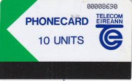IRELAND(Autelca) - Telecom Eireann Trial Card, First Issue 10 Units(reverse Blanc), Tirage 35500, 02/89, Used - Irland