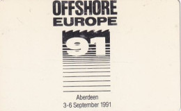 SCOTLAND(Autelca) - Offshore Europe 91, IPL(Scotland) Telecard, First Issue 50 Units, Tirage 3000, Used - Sonstige – Europa