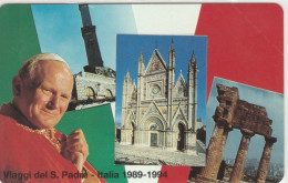 SCHEDA TELEFONICA NUOVA VATICANO SCV21 VIAGGI PAPA ITALIA - Vaticano (Ciudad Del)