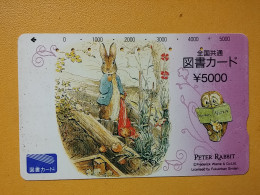 T-429 - JAPAN, Japon, Nipon, Carte Prepayee, Prepaid, Animal, Rabbit, Lapin - Conigli