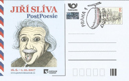 CDV PM 118 Czech Republic Jiri Sliva Exhibition In The Post Museum 2017 Einstein Stamp Collector - Albert Einstein