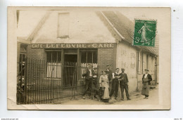 Sainte Geniève Carte Photo Café Lefebvre Carré - Sainte-Geneviève