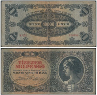 HUNGRIA 1946 MAGYAR 10000 PENGO 1946 HUNGARY TIZEZER MILPENGO NEMZETI BANK - Ungarn