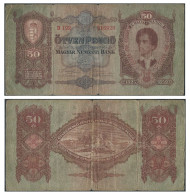 HUNGRIA 1932 MAGYAR 50 PENGO HUNGARY OTVEN PENGO NEMZETI BANK - Ungarn