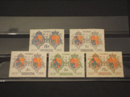 BERMUDA - 1959 STEMMI 5 VALORI - NUOVO(++) - Bermuda