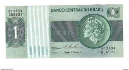 *brazil  1 Cruzeiro 1975   191a/b Sig 18    Unc - Brésil