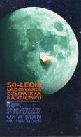 POLAND 2019 POLISH POST OFFICE LIMITED EDITION FOLDER: 50TH ANNIVERSARY OF LANDING OF MAN ON THE MOON MS SPACE - Lettres & Documents