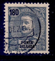 ! ! Ponta Delgada - 1898 D. Carlos 180 R - Af. 34 - Used (ca 044) - Ponta Delgada