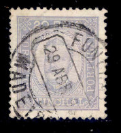 ! ! Funchal - 1892 D. Carlos 20 R (Perf. 12 3/4) - Af. 04 - Used (ca 047) - Funchal