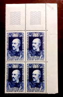 France Neufs N** Bloc De 4 Timbres YT N° 1590 Albert Roussel - Feuilles Complètes