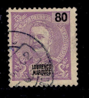 ! ! Lourenco Marques - 1898 D. Carlos 80 R - Af. 40 - Used (ca 058) - Lourenco Marques