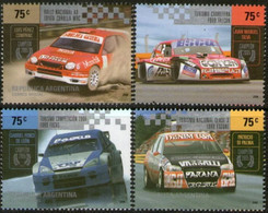 Argentina 2006 Racing Cars Complete Set Of 4 Values MNH - Nuevos