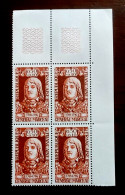 France 1969 Bloc De 4 Timbres Neuf** YV N° 1591 Général Marceau - Feuilles Complètes