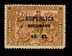 ! ! Quelimane - 1913 Vasco Gama On Macau 15 C - Af. 16 - MH (ca 072) - Quelimane