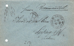 Russia 1899 Registered Cover Odessa -> Leipzig Germany 20 Kop, No Provisional Usage Of 1899 Label, Office Punched (x69) - Cartas & Documentos