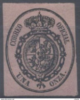 LOTE 1812   ///    (C065) ESPAÑA 1855 YVERT Nº: SERV. 6 // EDIF. Nº: 36  COTE 19€ *MH - Usati