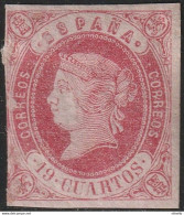 LOTE 1812  /// (C365) ESPAÑA 1862 EDIFIL Nº:60 *MH // CATALOG/COTE: 347€  ¡¡¡ LIQUIDATION - JE LIQUIDE !!! - Neufs