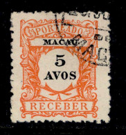 ! ! Macau - 1904 Postage Due 5 A - Af. P 05 - Used (ca 095) - Segnatasse