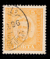 ! ! Horta - 1892 D. Carlos 5 R (Perf. 13 1/2) - Af. 01 - Used (ca 109) - Horta