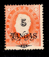 ! ! Portuguese India - 1902 D. Luis OVP 5 Tg (Perf. 12 3/4) - Af. 173 - No Gum (ca 130) - Portugiesisch-Indien