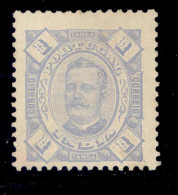 ! ! Portuguese India - 1895 D. Carlos 1 Tg (perf. 11 3/4) - Af. 143a - No Gum (ca 137) - Portuguese India