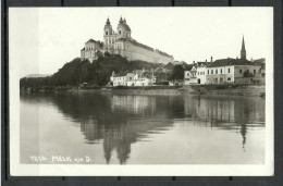 Austria Österreich MELK A. Donau, Used, O Wien-Grein-St. Valentin 1936, Sent To Denmark O Coat Of Arms Wappe Stift Melk - Melk