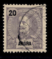 ! ! Angra - 1897 D. Carlos 20 R - Af. 17 - Used (ca 161) - Angra