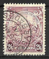 BARBADOS....KING GEORGE VI..(1936-52.)....2/6.....SG256.......GOOD CDS........VFU.. - Barbados (...-1966)