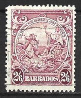 BARBADOS....KING GEORGE VI..(1936-52.)....2/6........SG256......USED.... - Barbados (...-1966)