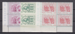 Vaticano Nuovi:  N. 585-7  In  Quartina - Unused Stamps