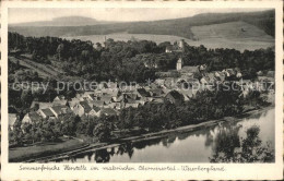 42154038 Herstelle Weser Stadtansicht Herstelle - Beverungen