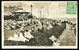 A65 ROYAUME-UNI CPA  THE LEAS BANDSTAND , FOLKESTONE - Collections & Lots