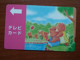 T-442 - JAPAN, Japon, Nipon, Carte Prepayee, Prepaid Card, Animal, Bear, Ours - Otros & Sin Clasificación