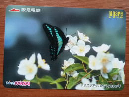 T-442 - JAPAN, Japon, Nipon, Carte Prepayee, Prepaid Card, Animal, Butterfly, Pappilon - Autres & Non Classés