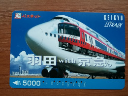 T-443 - JAPAN, Japon, Nipon, Carte Prepayee, Prepaid Card, Avion, Plane, Avio - Airplanes
