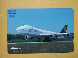 T-443 - JAPAN, Japon, Nipon, Carte Prepayee, Prepaid Card, Avion, Plane, Avio - Flugzeuge