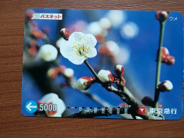 T-445 - JAPAN, Japon, Nipon, Carte Prepayee, Prepaid Card, FLOWER, FLEUR - Flowers