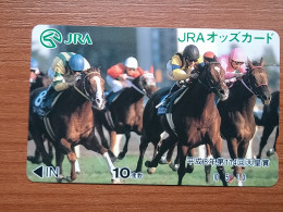T-445 - JAPAN, Japon, Nipon, Carte Prepayee, Prepaid Card, Horse Racing, Cheval, JRA - Sport