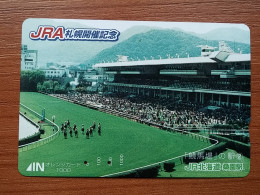 T-445 - JAPAN, Japon, Nipon, Carte Prepayee, Prepaid Card, Horse Racing, Cheval, JRA - Deportes