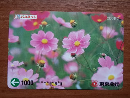 T-446 - JAPAN, Japon, Nipon, Carte Prepayee, Prepaid Card, FLOWER, FLEUR - Flores