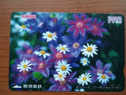 T-446 - JAPAN, Japon, Nipon, Carte Prepayee, Prepaid Card, FLOWER, FLEUR - Flores
