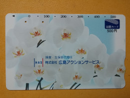 T-446 - JAPAN, Japon, Nipon, Carte Prepayee, Prepaid Card, FLOWER, FLEUR - Flores