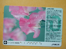 T-446 - JAPAN, Japon, Nipon, Carte Prepayee, Prepaid Card, FLOWER, FLEUR - Bloemen