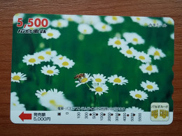 T-446 - JAPAN, Japon, Nipon, Carte Prepayee, Prepaid Card, FLOWER, FLEUR - Bloemen