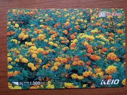 T-446 - JAPAN, Japon, Nipon, Carte Prepayee, Prepaid Card, FLOWER, FLEUR - Flowers