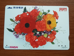 T-446 - JAPAN, Japon, Nipon, Carte Prepayee, Prepaid Card, FLOWER, FLEUR - Bloemen