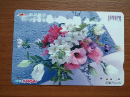 T-447 - JAPAN, Japon, Nipon, Carte Prepayee, Prepaid Card, FLOWER, FLEUR - Blumen