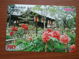 T-447 - JAPAN, Japon, Nipon, Carte Prepayee, Prepaid Card, FLOWER, FLEUR - Flores