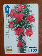 T-447 - JAPAN, Japon, Nipon, Carte Prepayee, Prepaid Card, FLOWER, FLEUR - Fiori