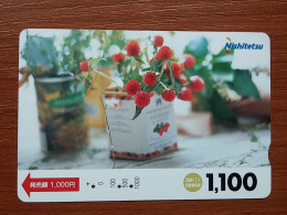 T-447 - JAPAN, Japon, Nipon, Carte Prepayee, Prepaid Card, FLOWER, FLEUR - Flowers